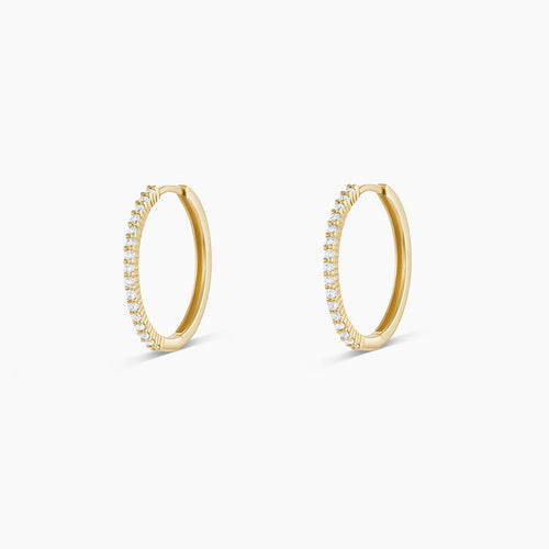 Diamond Pavé Hoops