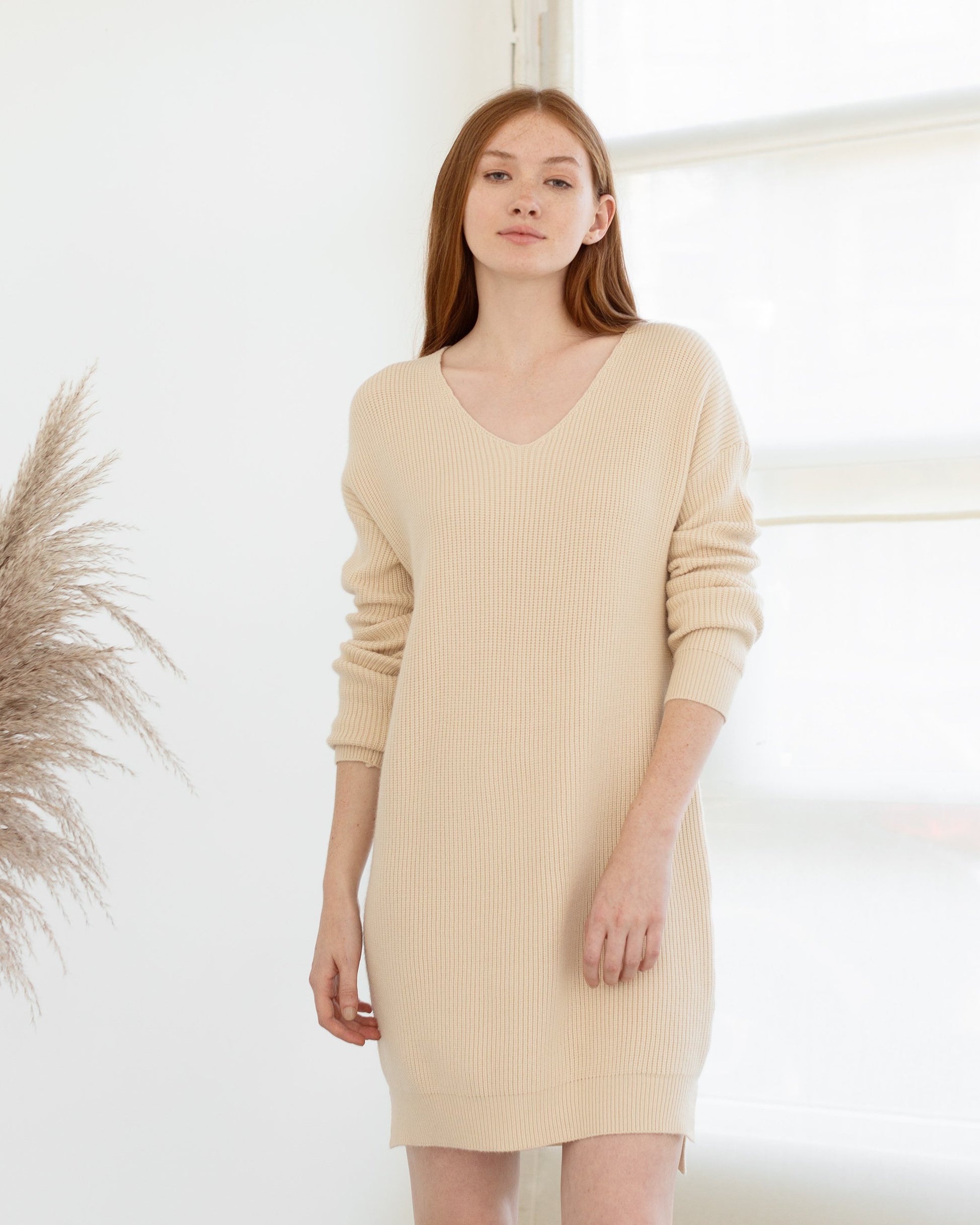 Eileen V-Neck Tunic Sweater