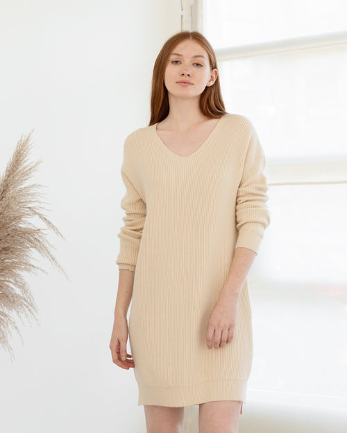 Eileen V-Neck Tunic Sweater