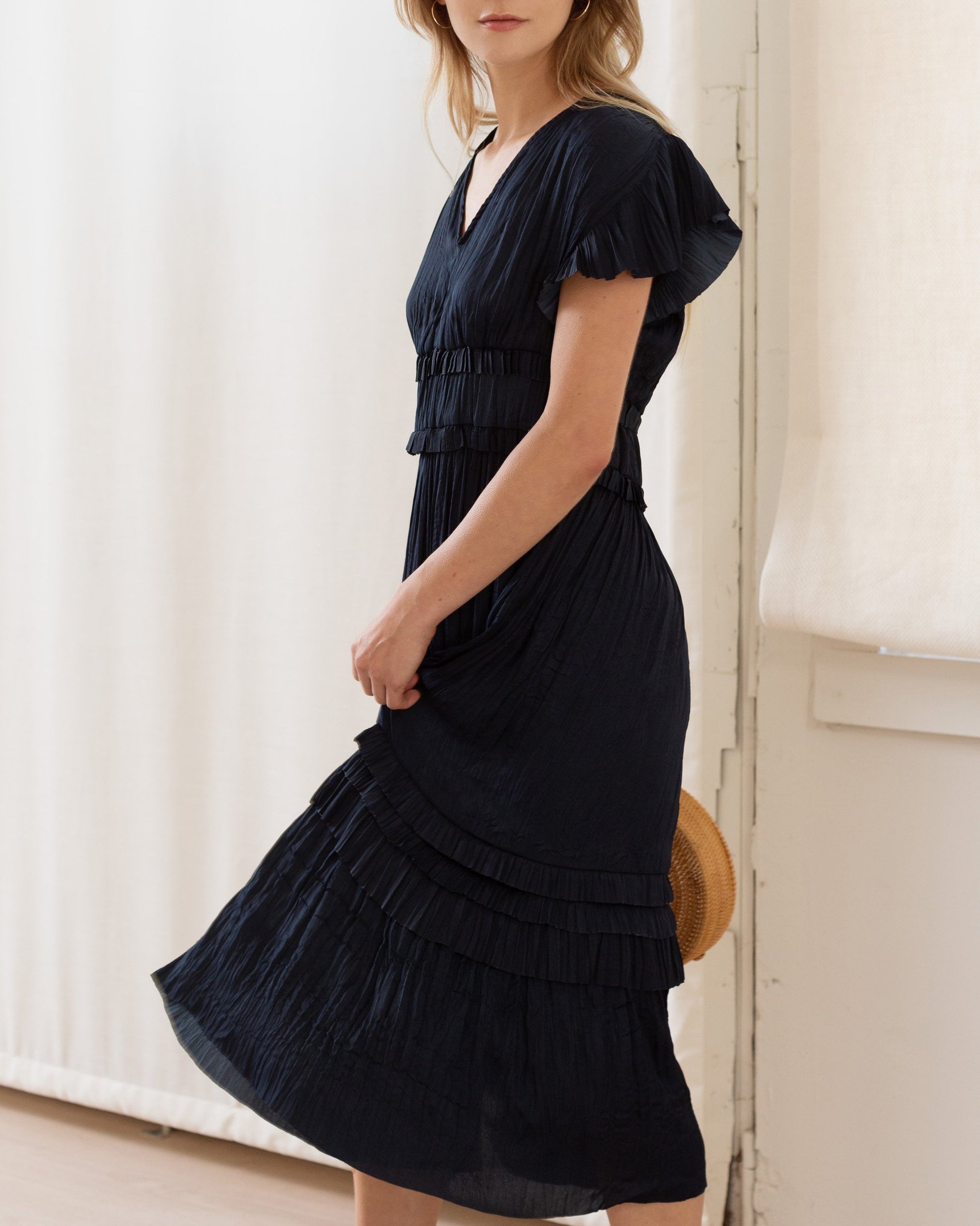 Melody Ruffle Midi Dress